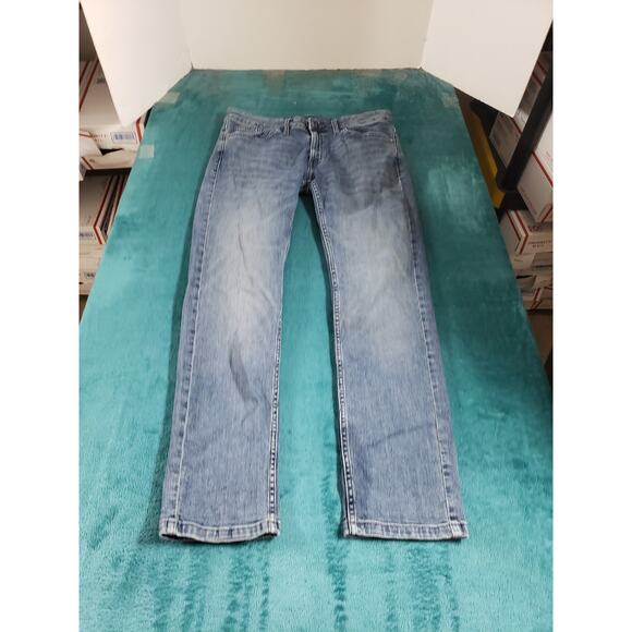Calvin Klein Jeans Size 6 Womens Blue Pants Stretch Mid Rise Slim Boyfriend - Picture 1 of 13